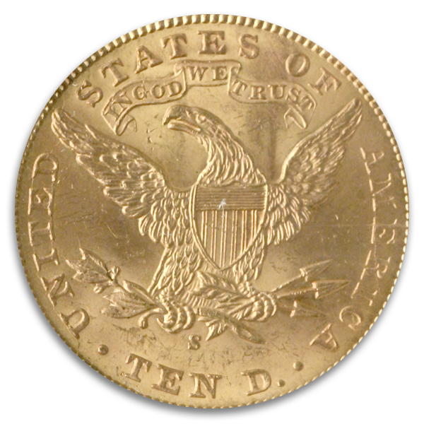 $10 Liberty Certified MS64 CAC (Dates/Types Vary)