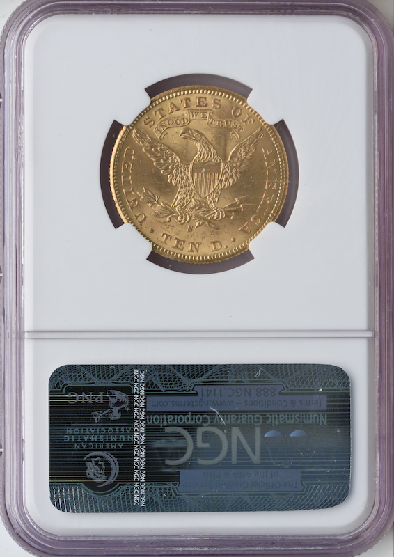 $10 Liberty Certified MS64 CAC (Dates/Types Vary)