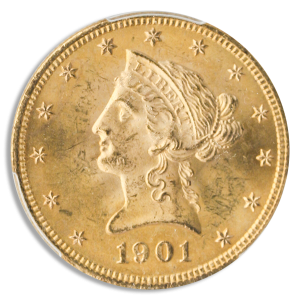 $10 Liberty Certified MS65 (Dates/Types Vary)