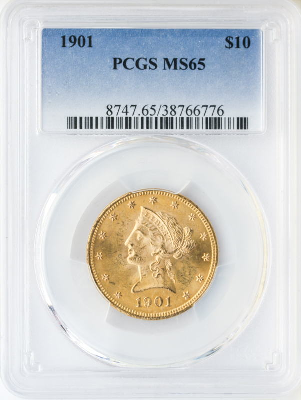 $10 Liberty Certified MS65 (Dates/Types Vary)