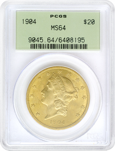 $20 Liberty Certified MS64 (Dates/Types Vary)