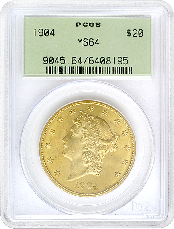 $20 Liberty Certified MS64 (Dates/Types Vary)