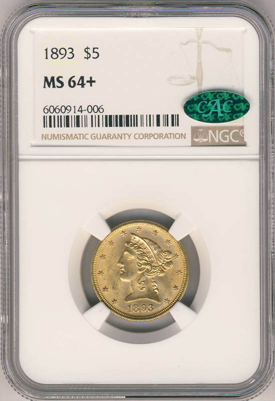 $20 Liberty MS64 Certified CAC (Dates/Types Vary)