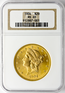 $20 Liberty MS65 (Dates/Types Vary)