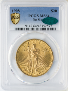 $20 St. Gaudens Certified MS64 CAC (Dates Vary)