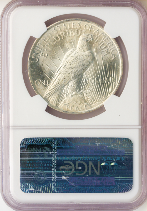 1923 $1 Peace Silver Coin NGC MS66 CAC