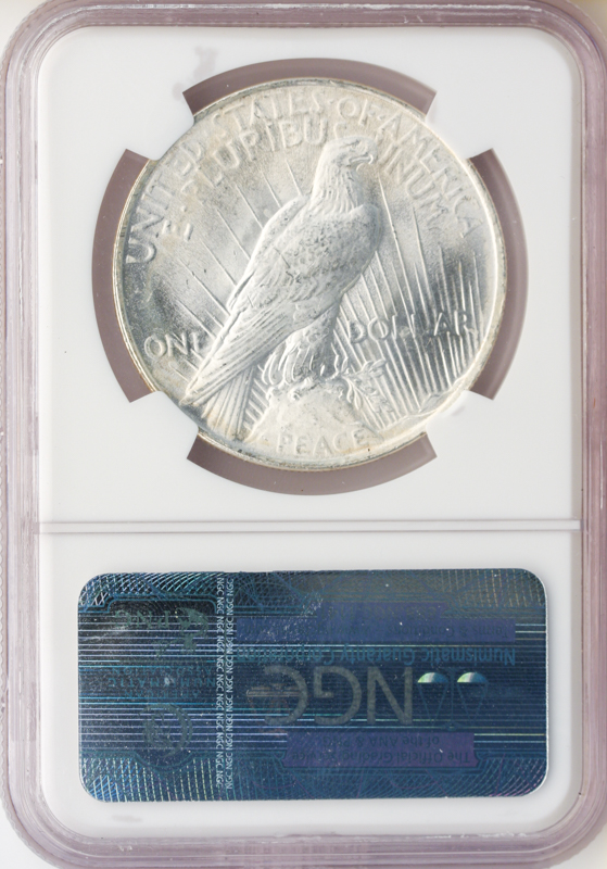 1924 $1 Peace Silver Coin NGC MS66 CAC