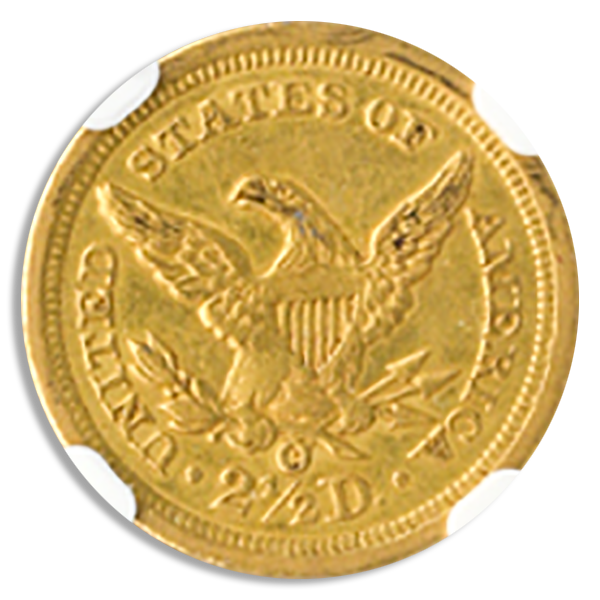 1846-O $2.50 Liberty NGC AU58 CAC 1846-O $2.50 Liberty NGC AU58 CAC