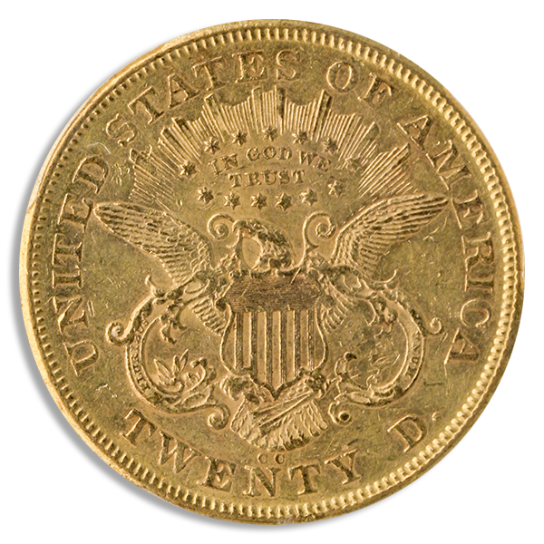 1874-CC $20 Liberty PCGS AU55 CAC 1874-CC $20 Liberty PCGS AU55 CAC