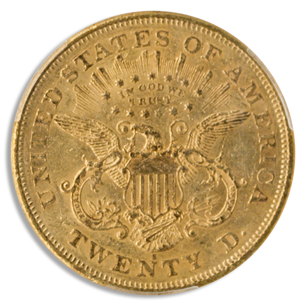 1874-S $20 Liberty PCGS AU58 CAC
