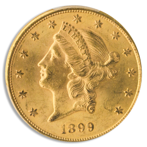 1899-S $20 Liberty PCGS MS63 CAC