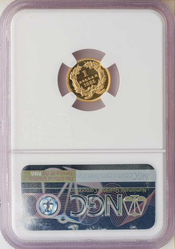 1885 Type III Gold $1 NGC PR65 CAC * 1885 Type III Gold $1 NGC PR65 CAC *