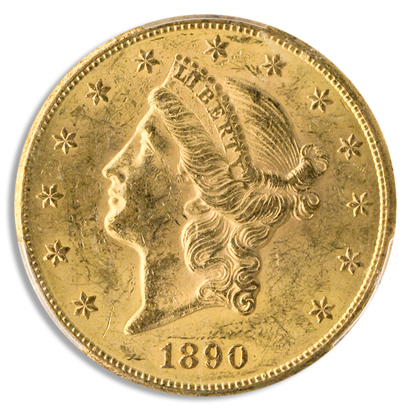 1890-CC $20 Liberty PCGS MS61 CAC