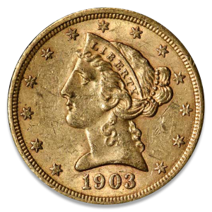$5 Liberty Jewelry Grade (Dates/Types Vary)