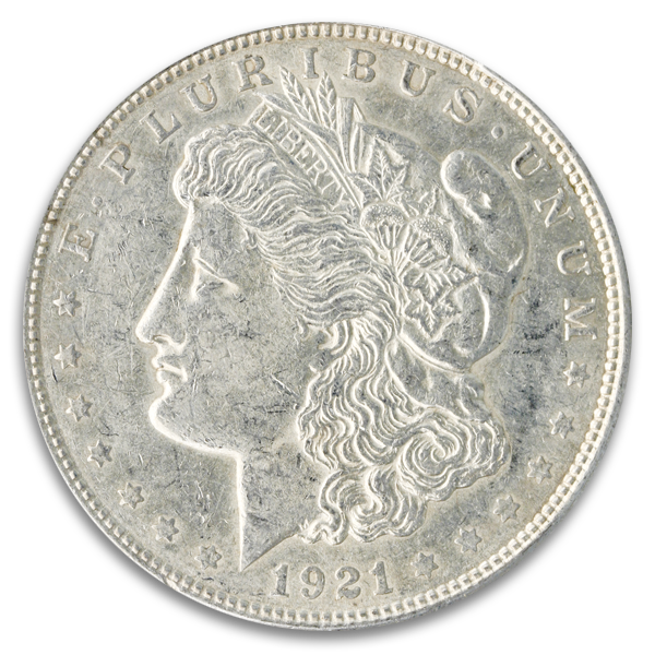 1921 Circulated American Silver Morgan Dollar (Types Vary)