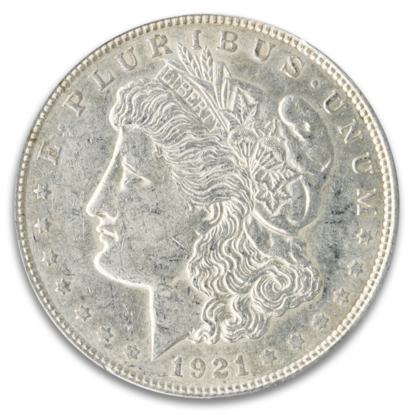 1921 Circulated American Silver Morgan Dollar (Types Vary)