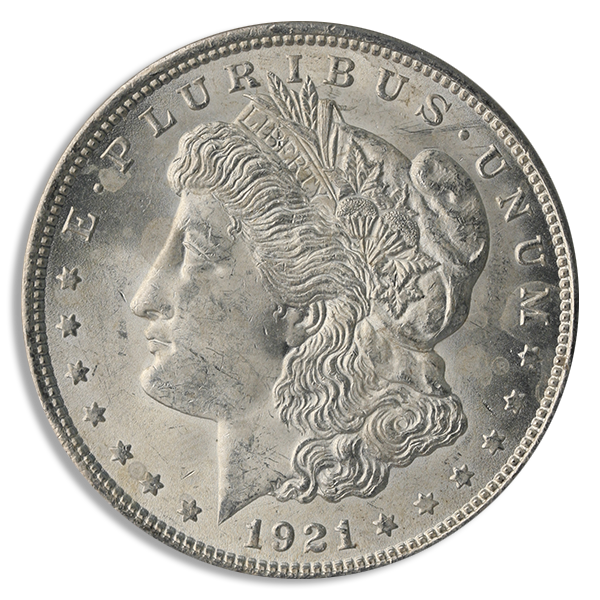 1921 $1 Morgan Dollar BU