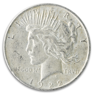 Circulated American Silver Peace Dollar (Dates/Types Vary)