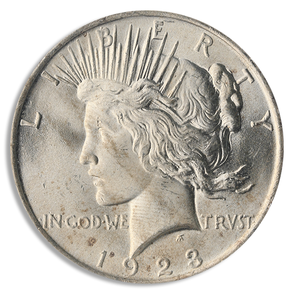 $1 Peace Dollar (Common Date, BU)