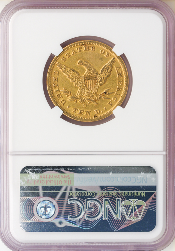 1853-O $10 Liberty NGC AU55 CAC 1853-O $10 Liberty NGC AU55 CAC