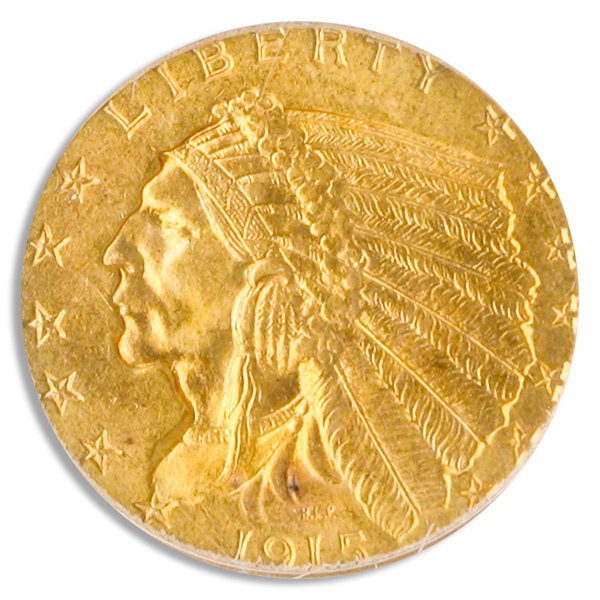 1915 $2 1/2 Indian PCGS MS64 1915 $2 1/2 Indian PCGS MS64