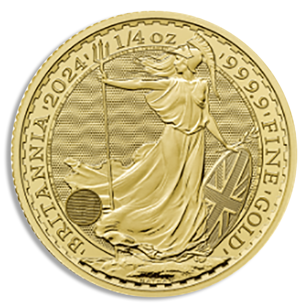 2024 1/4 oz British Gold Britannia (BU) 2024 1/4 oz British Gold Britannia (BU)