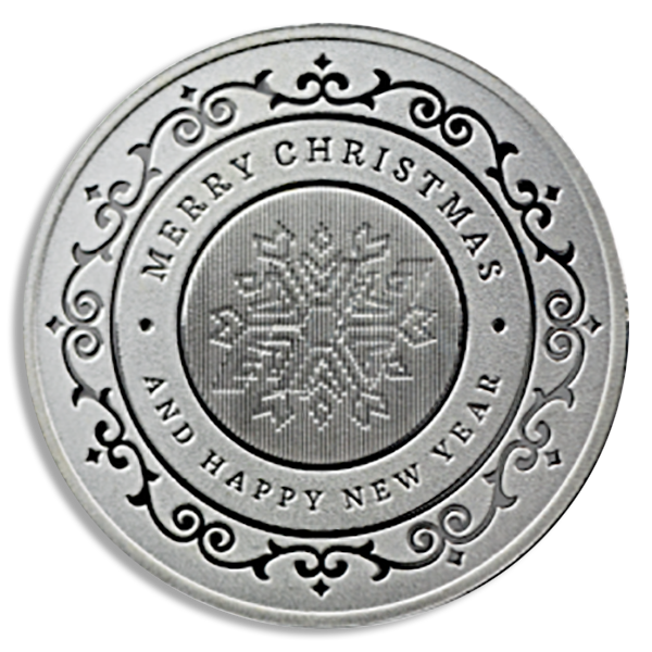 1 oz Silver Christmas Tree Round  (BU, Types Vary)