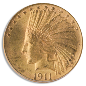 1911 $10 Indian PCGS MS63 CAC