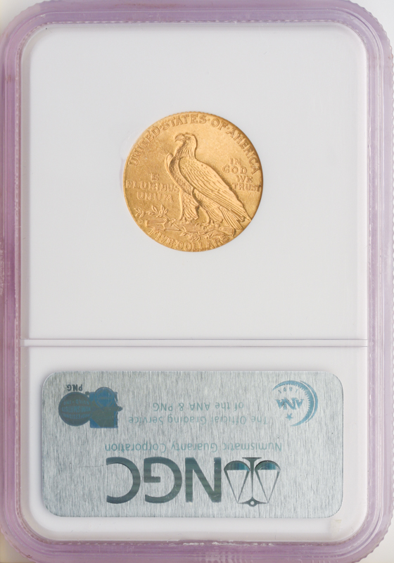 1908-D $5 Indian NGC MS64 CAC