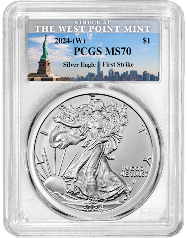 2024 1 oz Silver Eagle American Eagle PCGS MS70 First Strike - Statue of Liberty