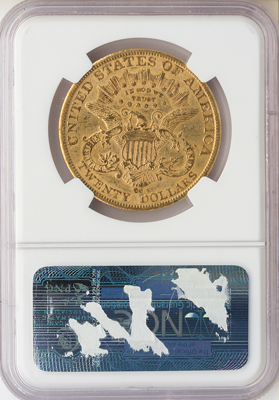 1884-CC $20 Liberty NGC AU55 CAC 1884-CC $20 Liberty NGC AU55 CAC