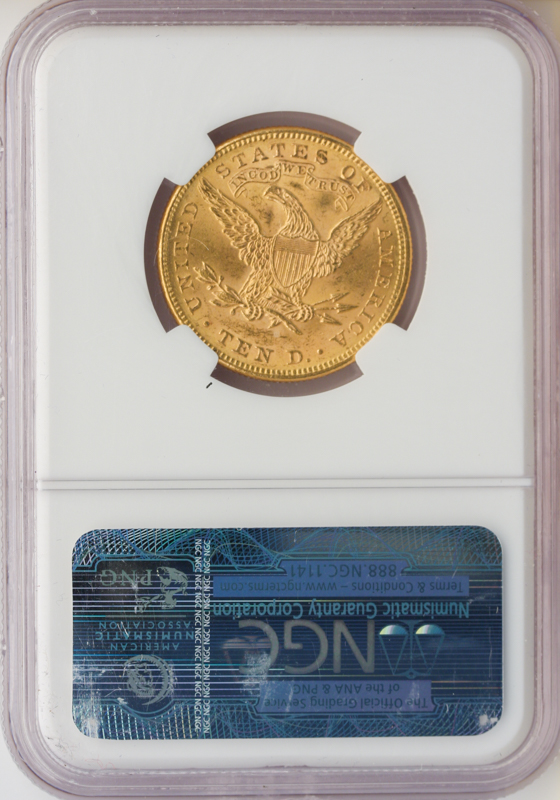 1896 $10 Liberty NGC MS63 CAC