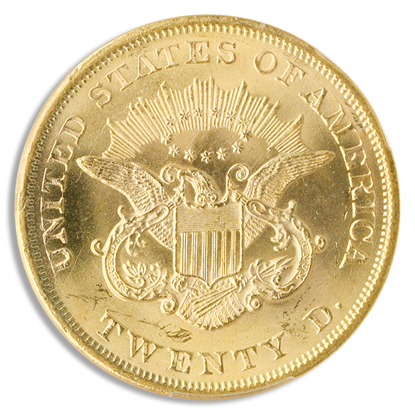 1865 $20 Liberty S.S. Republic PCGS MS64