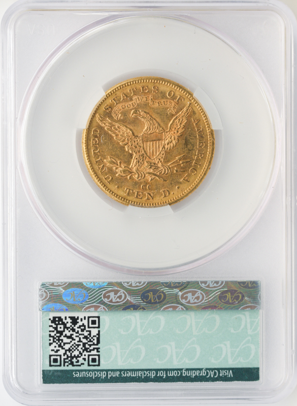 1880-CC $10 Liberty CACG MS60 1880-CC $10 Liberty CACG MS60