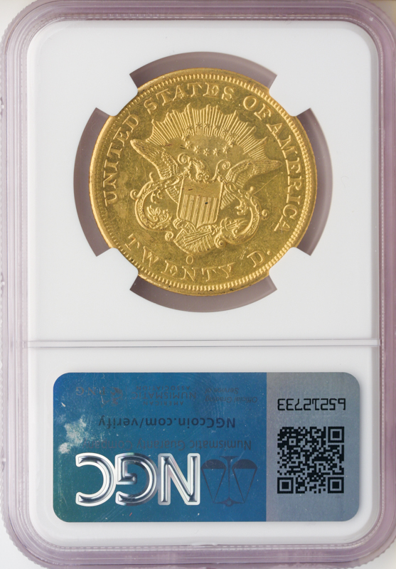 1851-O $20 Liberty NGC AU58