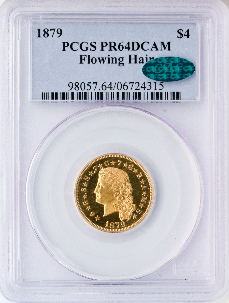1879 $4 Flowing Hair Stella PCGS MS64 PRDCAM 1879 $4 Flowing Hair Stella PCGS MS64 PRDCAM