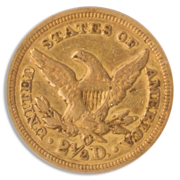 1850-O $2.50 Liberty PCGS XF45 CAC
