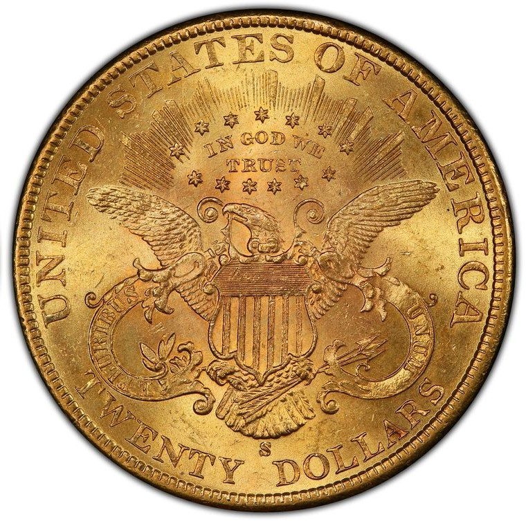 $20 LIBERTY PRE 1900 CERT