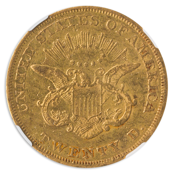 1850 $20 Liberty NGC XF45 CAC 1850 $20 Liberty NGC XF45 CAC