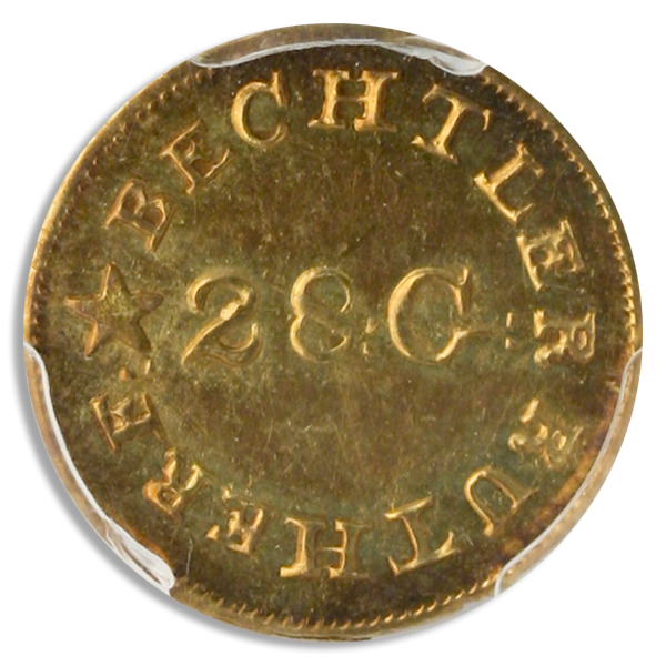 $1 C. Bechtler K-4 Reverse PCGS MS63 CAC $1 C. Bechtler K-4 Reverse PCGS MS63 CAC