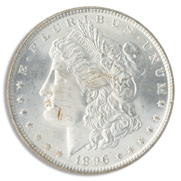 1896 Morgan $1 NGC MS65