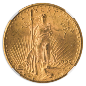1909-S $20Saint Gaudens NGC MS64 CAC