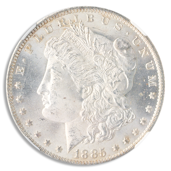 1885-O MORGAN $1 NGC