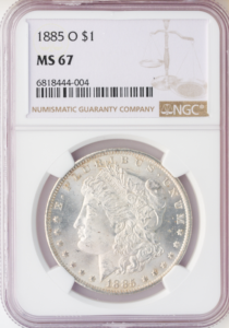 1885-O $1 Morgan Dollar NGC MS67