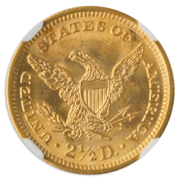 1905 $2 1/2 Liberty NGC MS66 CAC