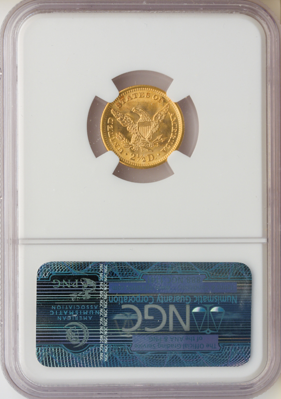 1905 $2 1/2 Liberty NGC MS66 CAC