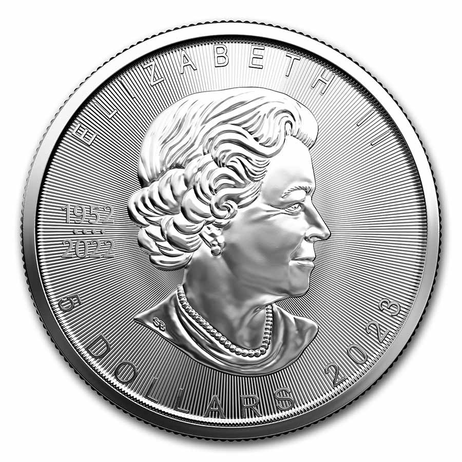 2023 1 oz Silver Canadian Maple Leaf (BU)