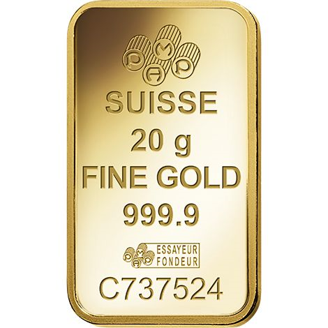 20-Gram Gold Bar (Types/Brand Vary)