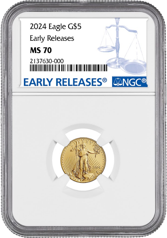 2024 1/10 oz American Gold Eagle NGC MS70 Early Release