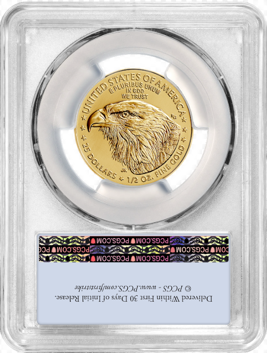 2024 1/2 oz Gold American Eagle PCGS MS70 First Strike